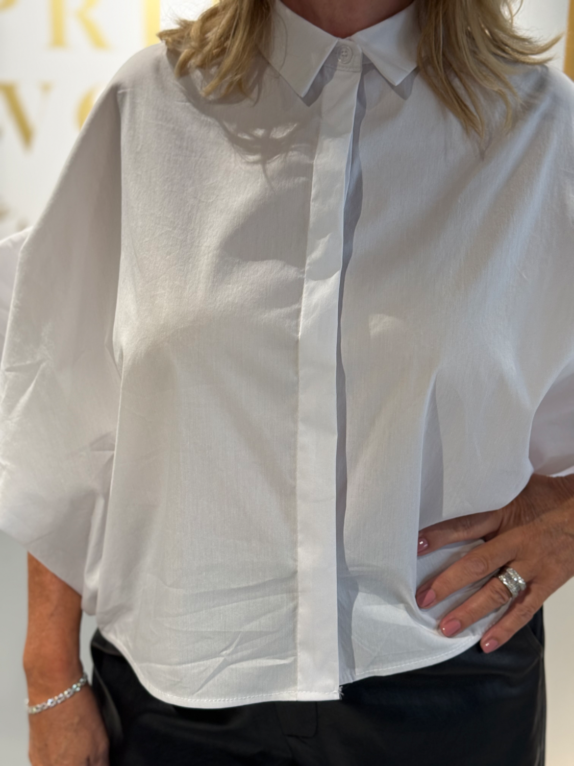 Balloon Blouse White - Afbeelding 3