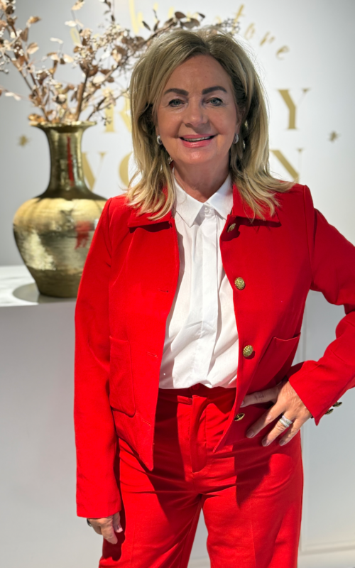 Unique Blazer short Red