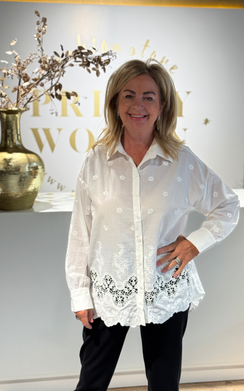 Aurelia Long Lace Blouse