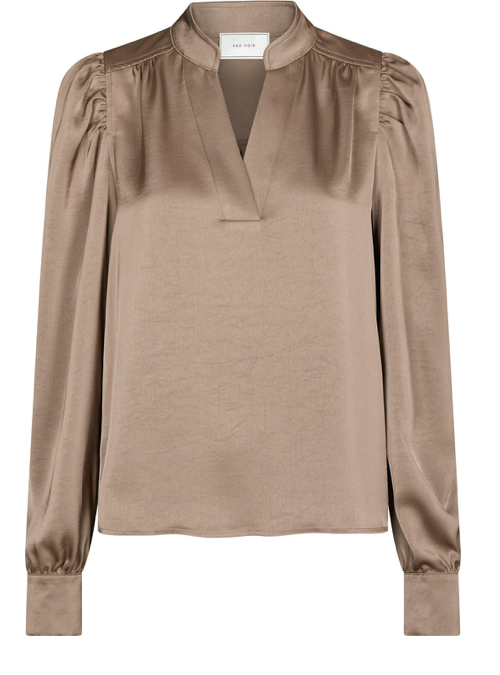 Rino & Pelle Blouse Jaelynn With V Neck Oat