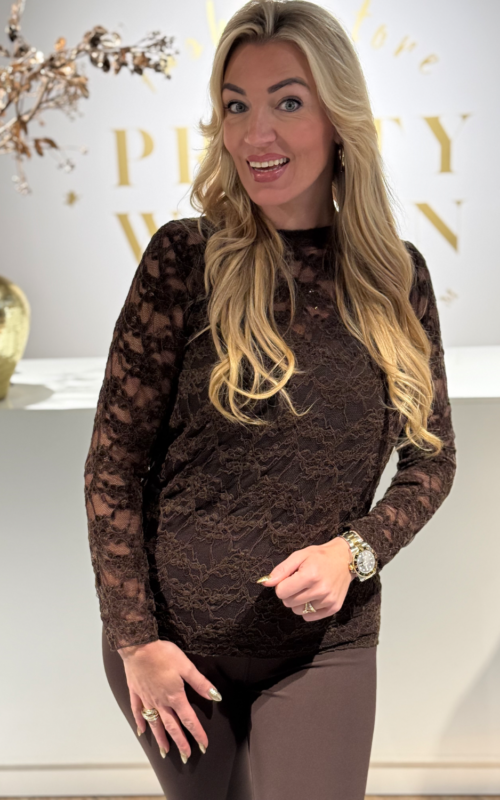 Lace Top Basic Laura Brown