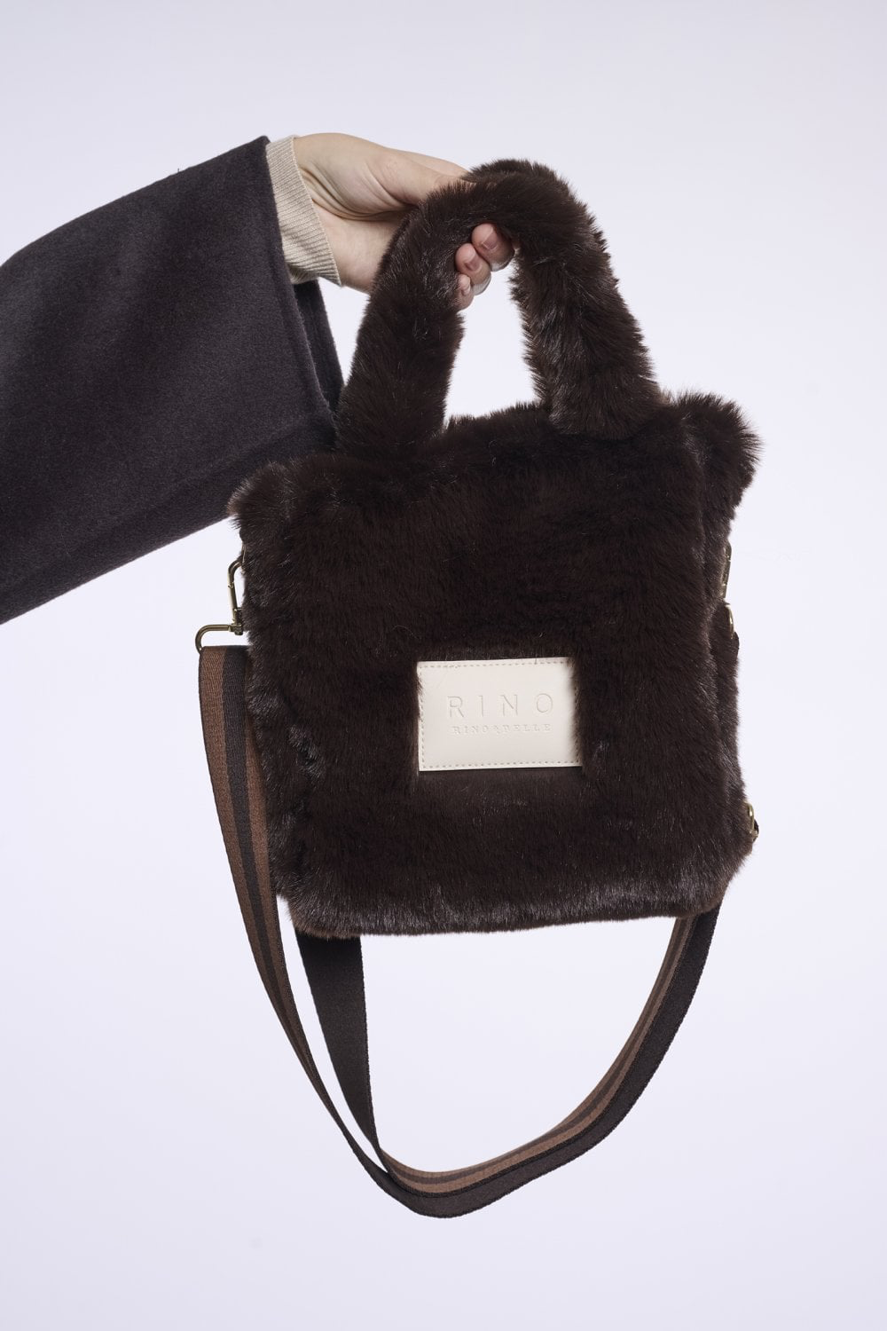 Rino & Pelle Hasina Handbag Faux Fudge Cloak