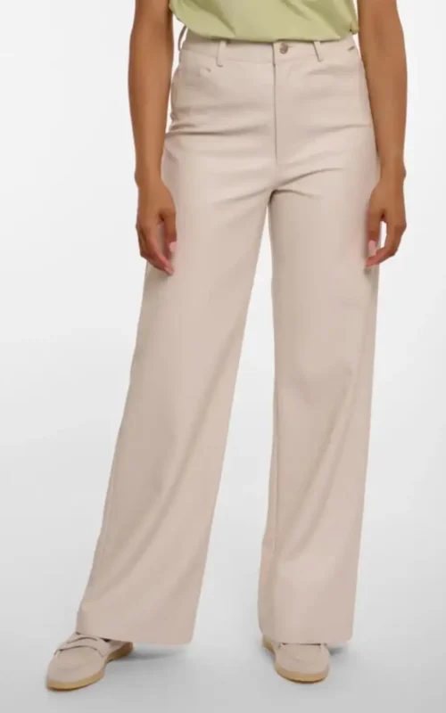 Rino & Pelle Corian Regular Straight Pants PU Birch